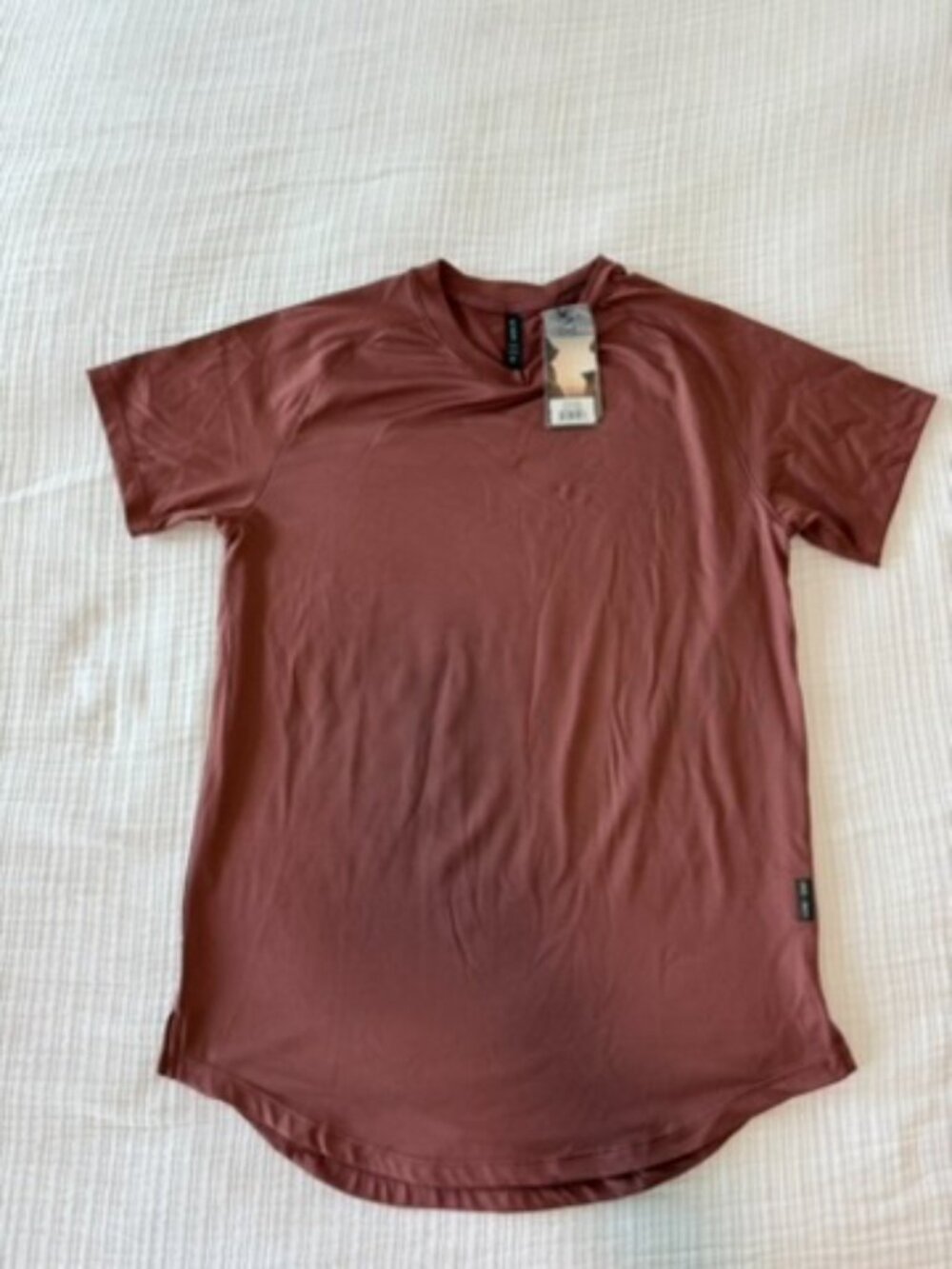 ASRV Core Established Curved Hem Tee Red Earth Men's M NWT DSG-0637